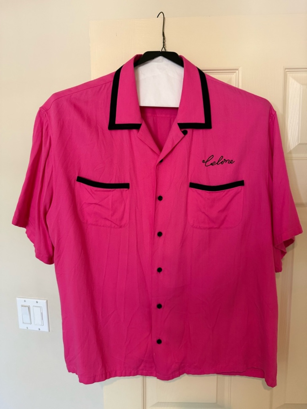 Celine Short Sleeve Bowling Shirt